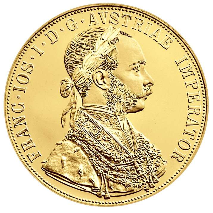 Gold coin 4 Ducat Francis Joseph I 1915 - Restrike